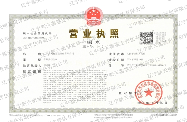 新天衡营业执照